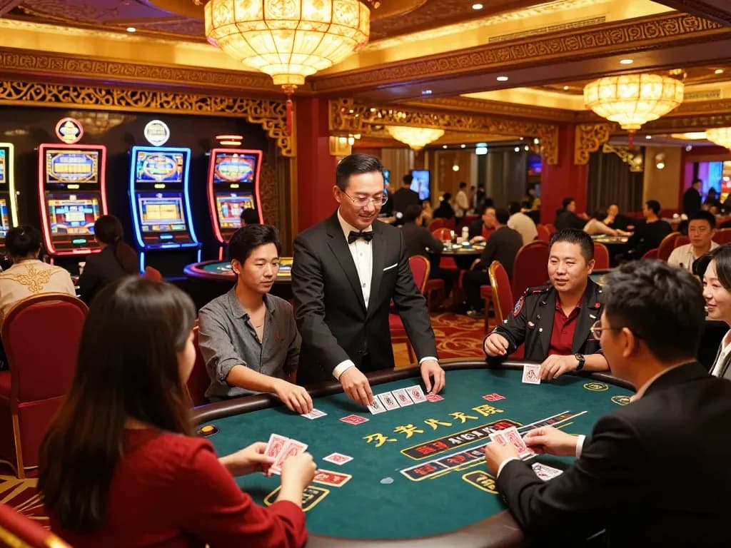 体验中国Mansion88头号博彩网站的兴奋，玩家们在生动的赌场环境中享受百家乐。