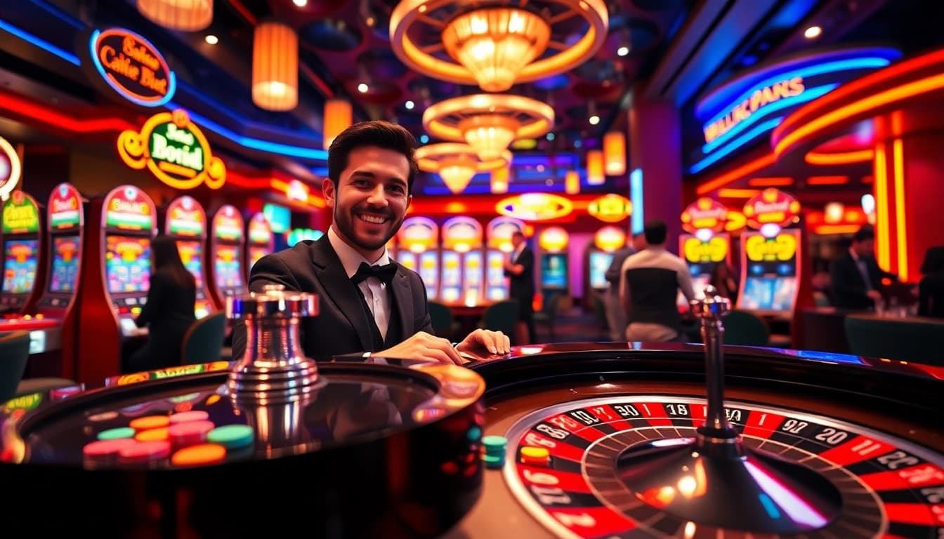 Erleben Sie den casino bonus ohne einzahlung neu an einem farbenfrohen Roulette-Tisch