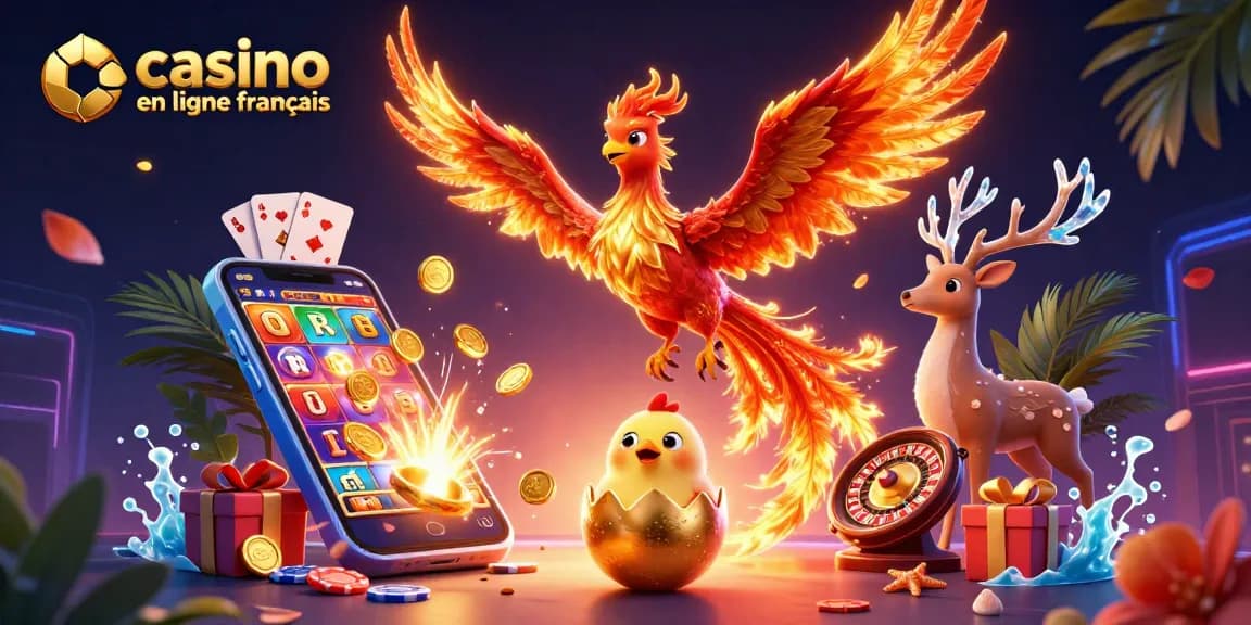 Découvrez des sensations au casino en ligne français avec cette illustration captivante animée.