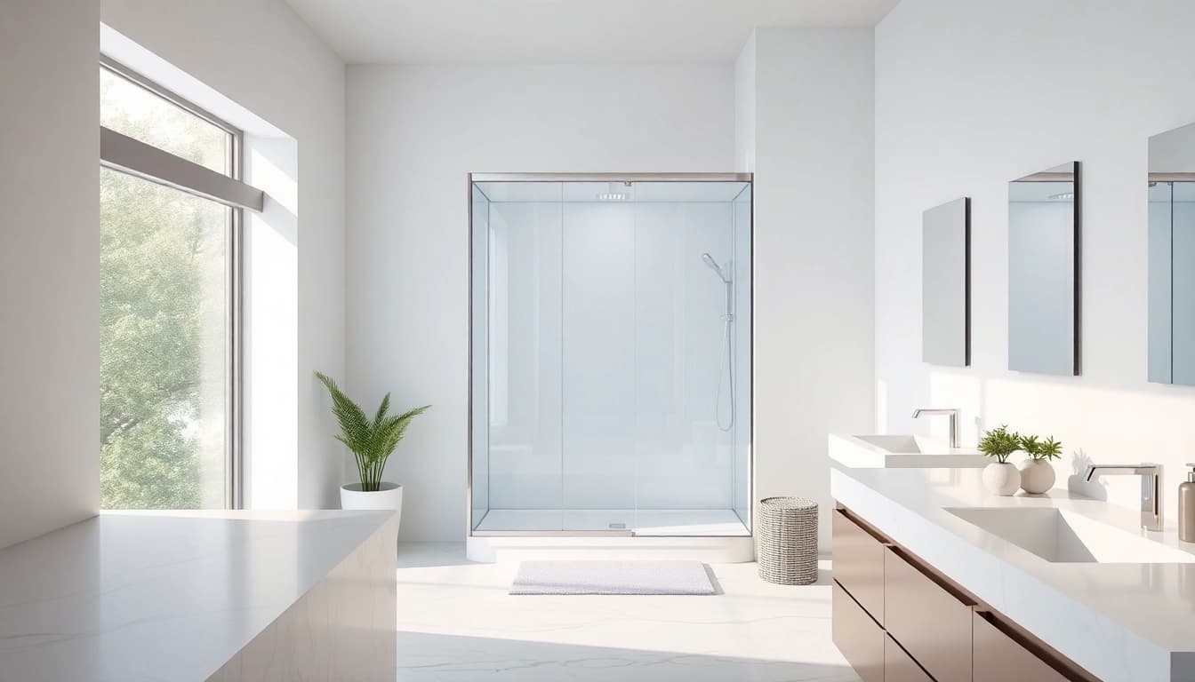 Erleben Sie die elegante sonni Duschkabine in einem modernen Badezimmer mit stilvollem Design.