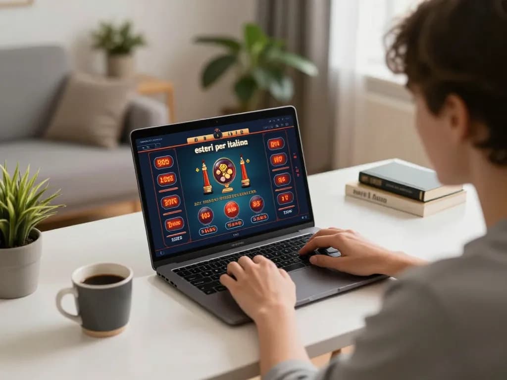 Engaging online casino setup for casino esteri per italiani gaming experience with stylish decor and relaxed atmosphere.