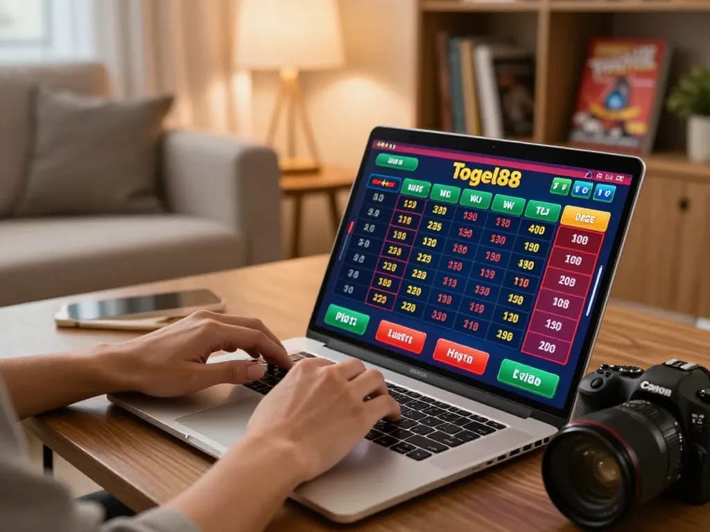 Engaged player betting on TOGEL88 online, showcasing a strategic and enjoyable gaming environment.