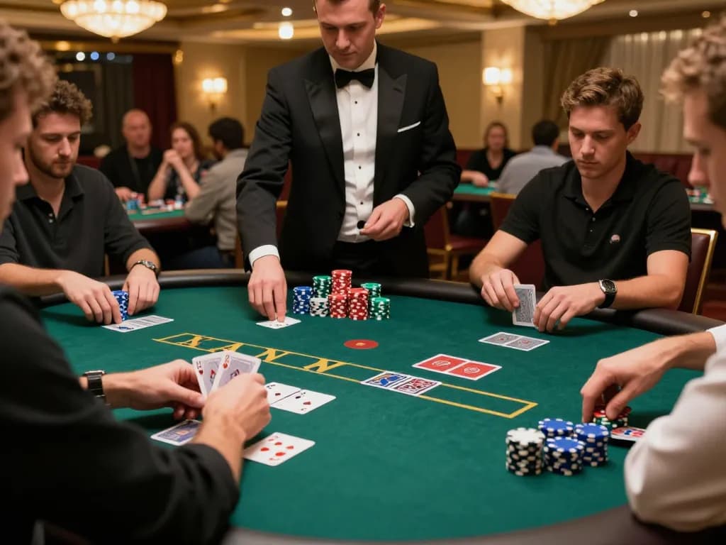 Tangan menang di meja poker Paris888 menampilkan strategi dan kegembiraan