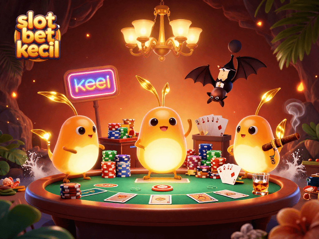 Slot Taruhan Kecil menawarkan suasana penuh cahaya dalam permainan slot dengan karakter unik.