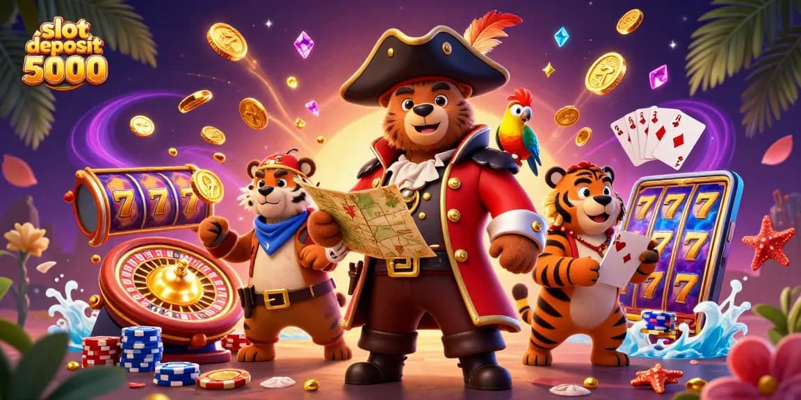 Spin and win at slot deposit 5000 with colorful reels and vibrant casino elements.