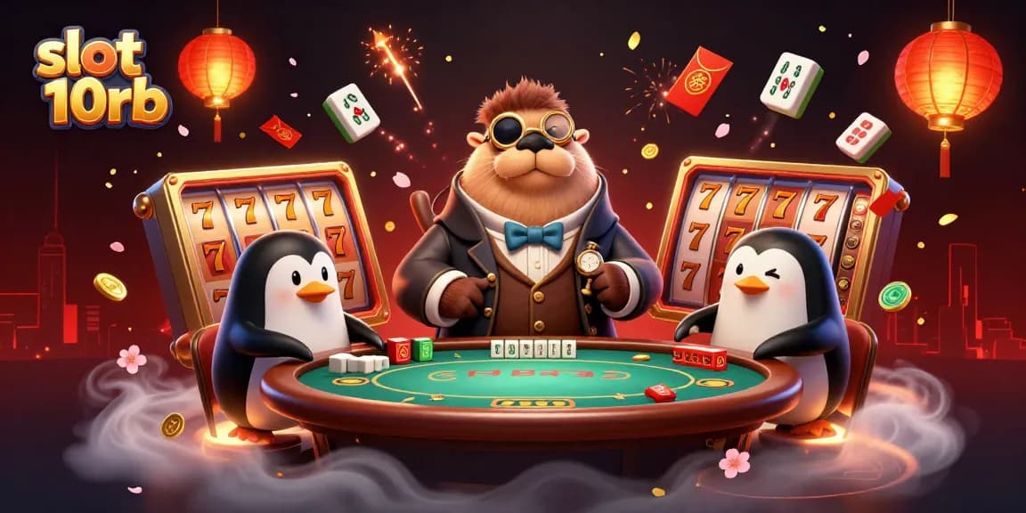 Engage with slot 10rb as the jolly walrus plays poker at an underwater casino table.