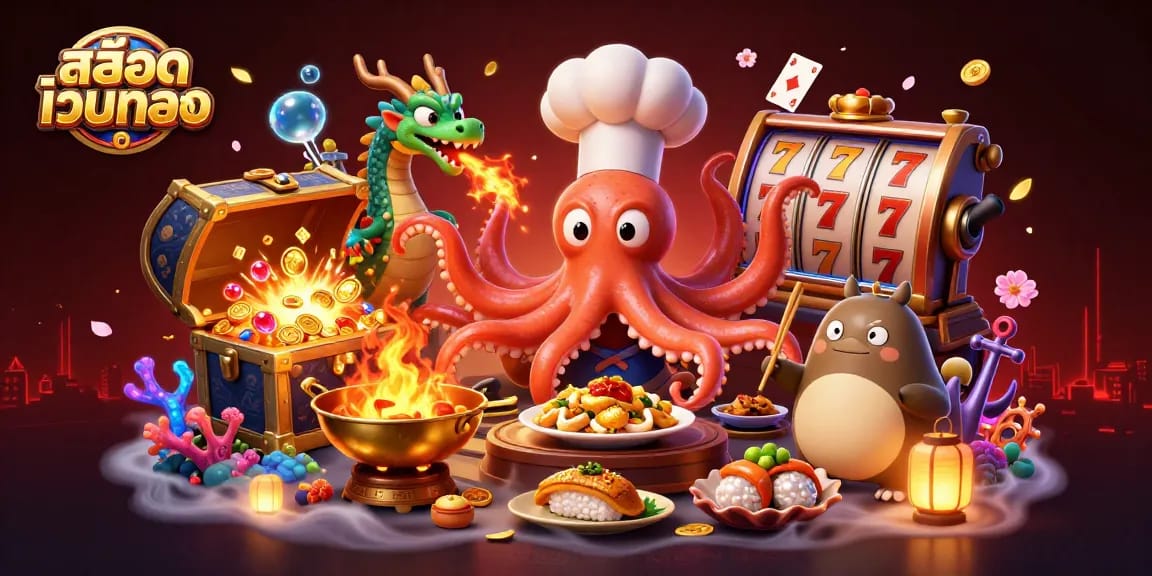Engage with สล็อตเว็บตรง in a vibrant 3D casino scene filled with dynamic game elements and characters