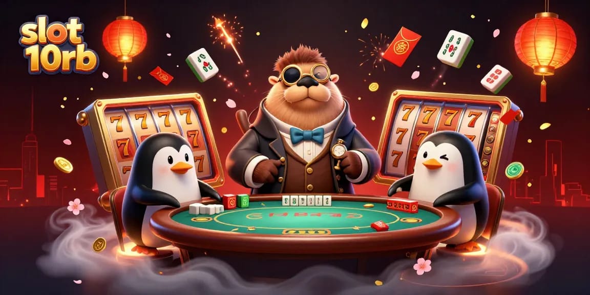 Engage with slot 10rb as the jolly walrus plays poker at an underwater casino table.