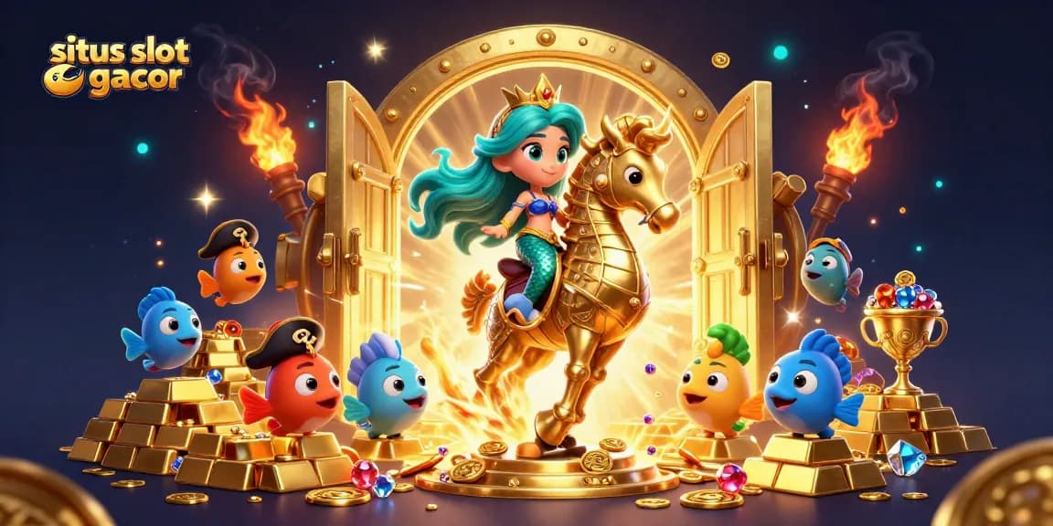 Memenangkan permainan di situs slot gacor dengan ilustrasi kasino yang menakjubkan.