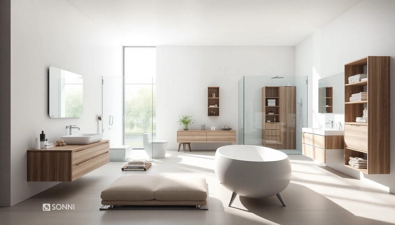 Gestalten Sie Ihr Bad mit hochwertigen Produkten von sonni sanitär GmbH für einen eleganten Look.