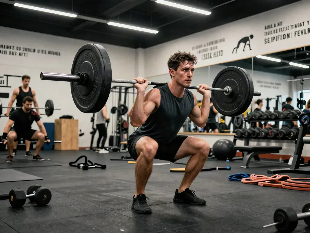 Engaged athlete lifting weights at the gym, embodying the power of steroidi anabolizzanti for muscle growth