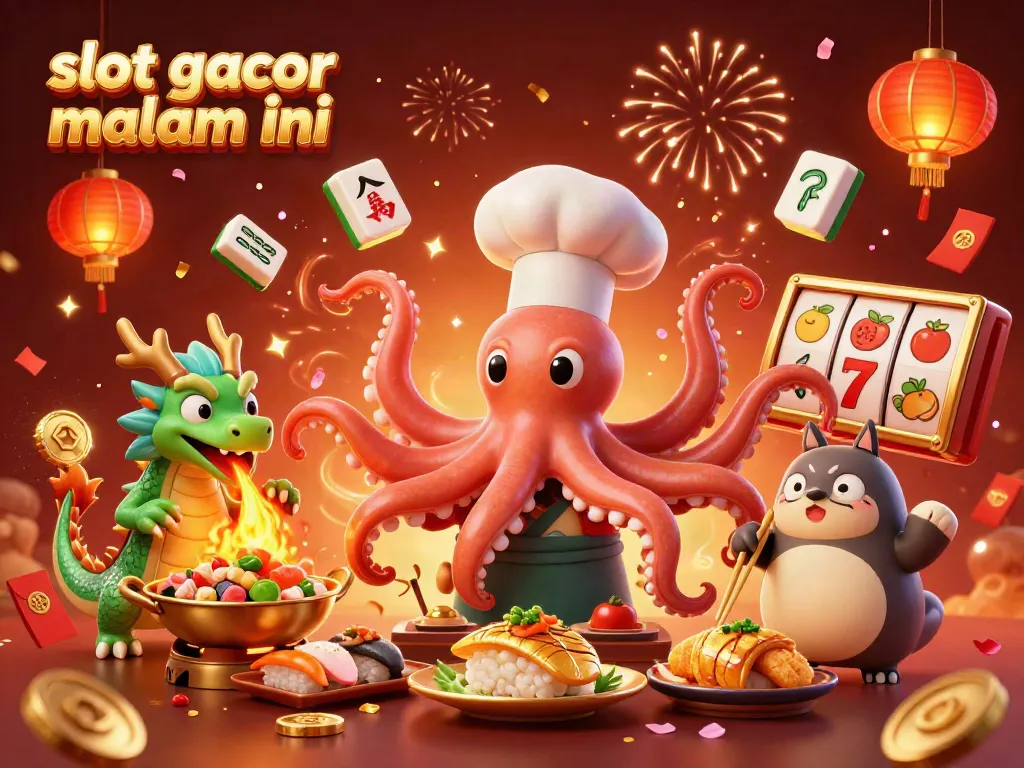 Gambarkan suasana slot gacor malam ini dengan karakter unik di dunia kasino.