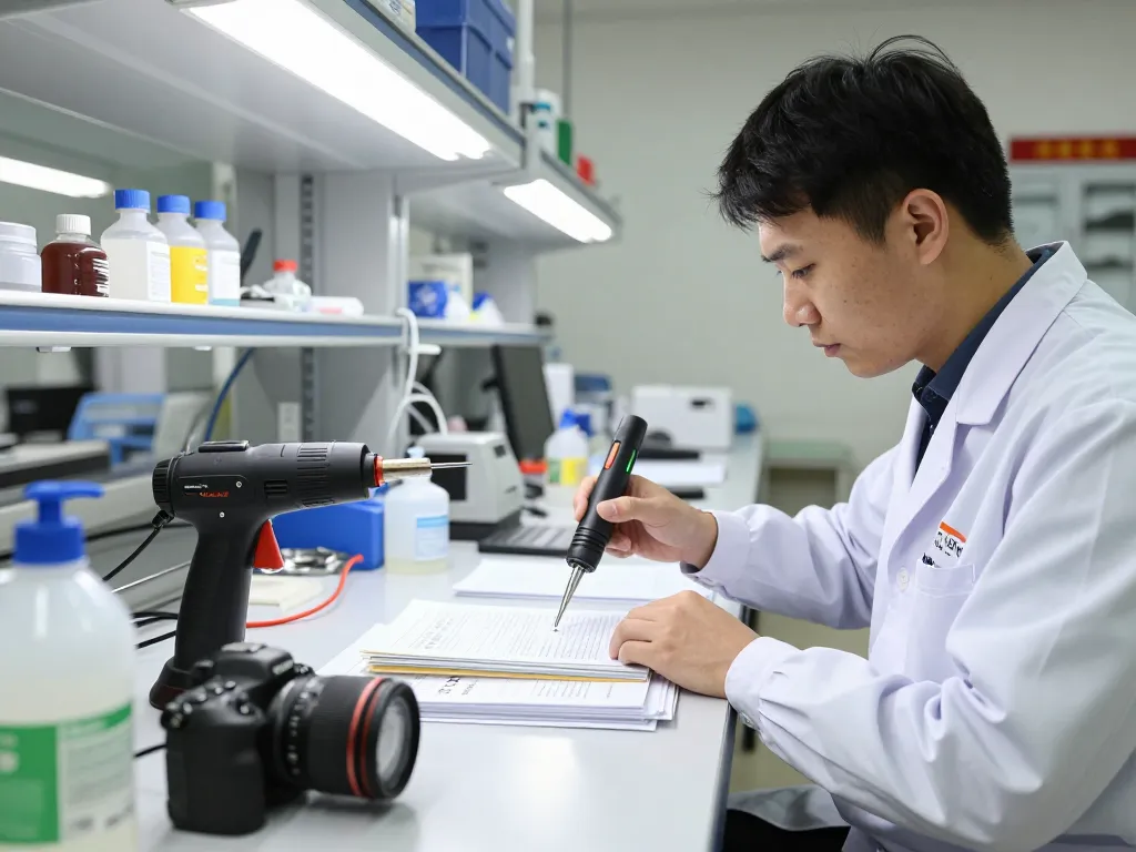 Technician separating layers in bóc ép plastic hà nội with advanced technology at a clean workbench.