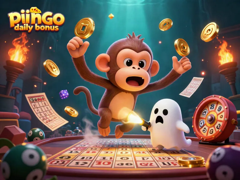 Engage in pulsating fun with the pulsz bingo daily bonus as a ghost-hunter puppy tracks a mischievous poltergeist monkey.