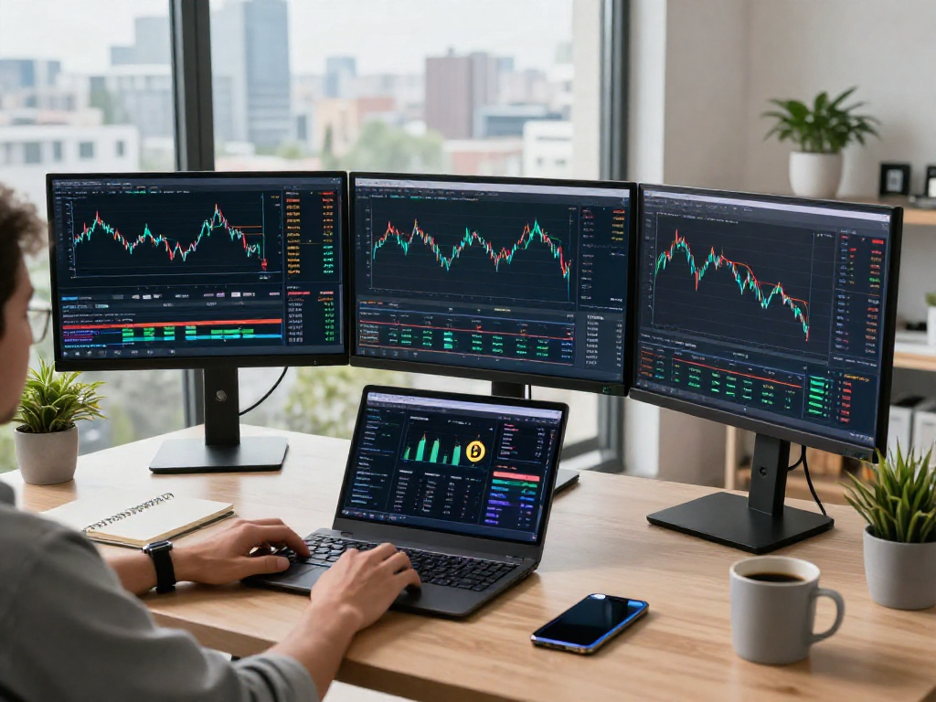 metatrader 5 官网，一个现代化的金融交易平台，适合加密货币和DeFi分析，展示交易界面和硬件钱包。