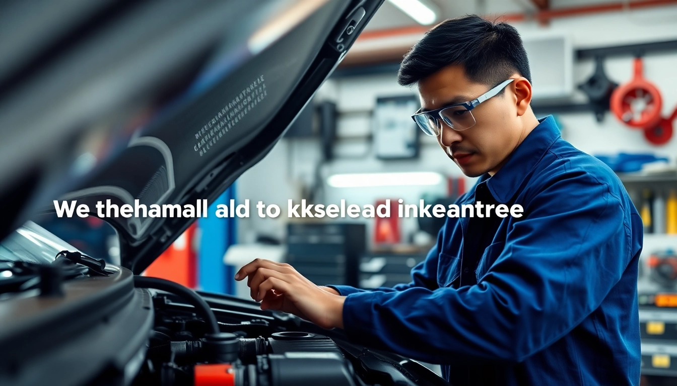 Evaluate mechanical breakdown coverage alternative with a mechanic inspecting an engine in a workshop.