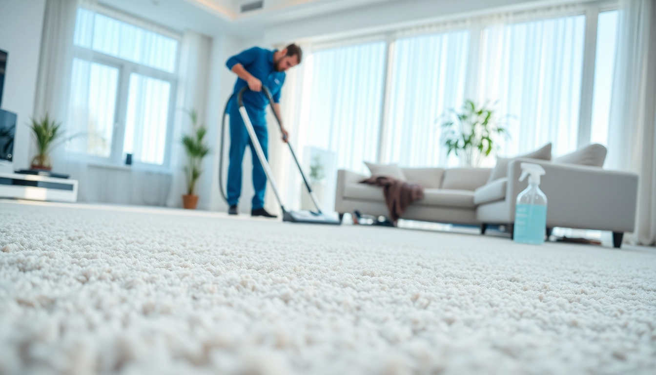 Best carpet cleaners near me in action inside a bright living room, showcasing professional cleaning services.