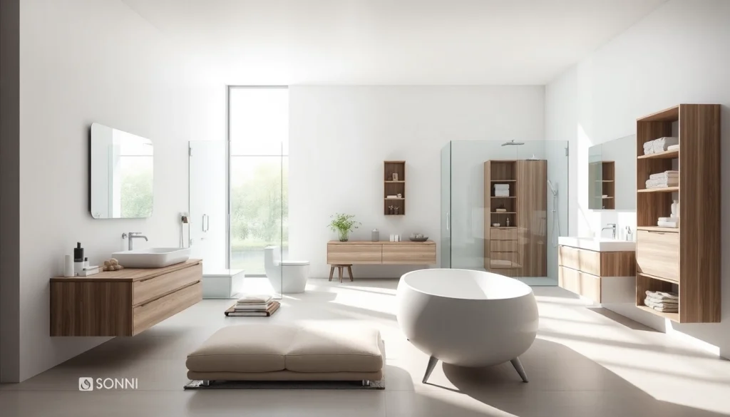 Gestalten Sie Ihr Bad mit hochwertigen Produkten von sonni sanitär GmbH für einen eleganten Look.