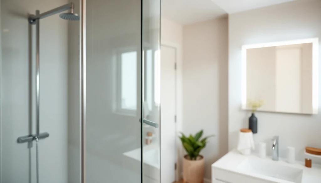 Ajoutez une cabine de douche moderne et un miroir LED sur sirhona fr.