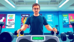 Addressing a weight loss plateau with a fitness coach demonstrating exercises