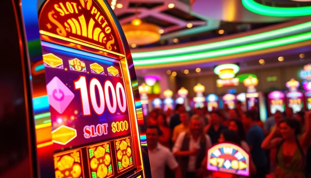 Menangkan jackpot pada slot depo 1000 di kasino yang ramai dan bersemangat.