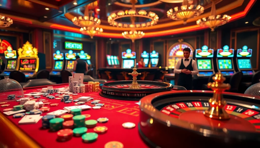Engaging gaming experience at Trang chủ U888 featuring vibrant casino tables and exciting gameplay.