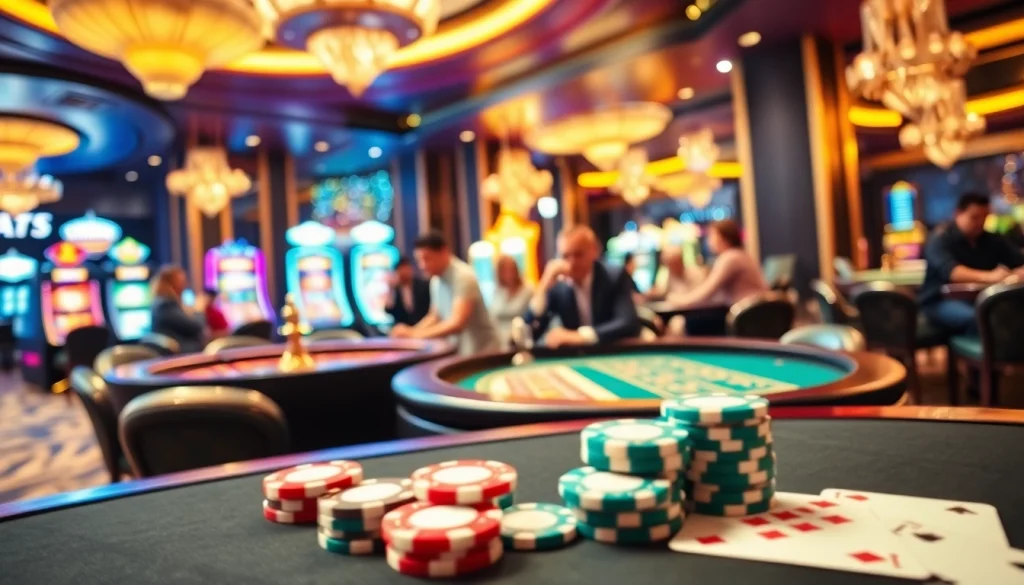 Vivez l'excitation au meilleur casino en ligne 2026 avec des tables de jeu vibrantes et des joueurs engagés.