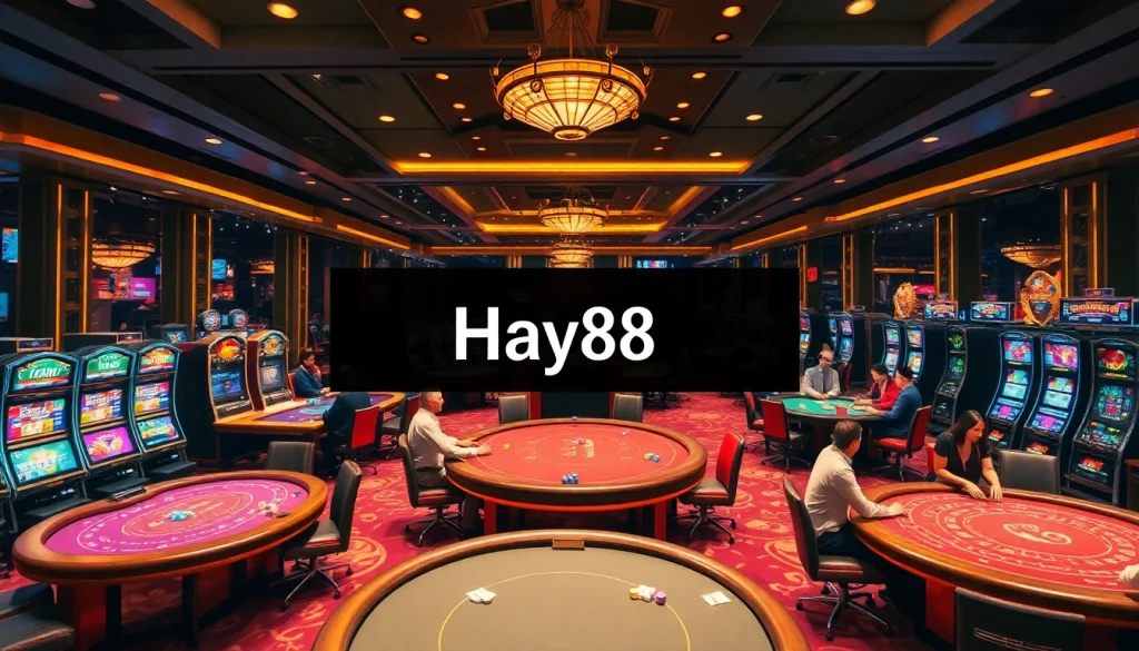 Experience the excitement of Hay88 with vibrant casino tables and dynamic gameplay.