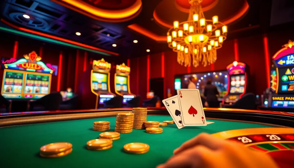 Découvrez l'excitation du meilleur casino en ligne France avec des visuels de jeu vibrants et des éléments luxueux.