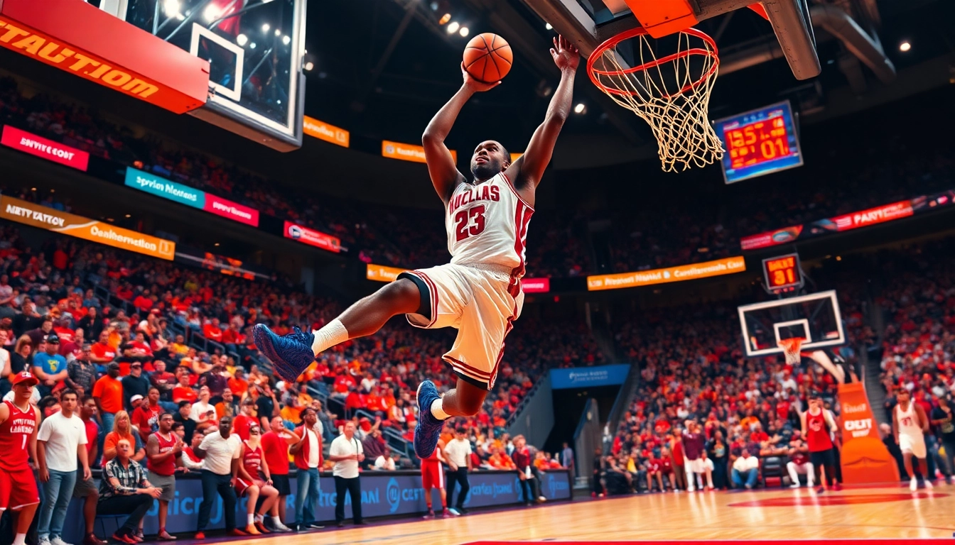 Dee Brown soaring for an electrifying dunk during a basketball game, showcasing his athletic prowess.